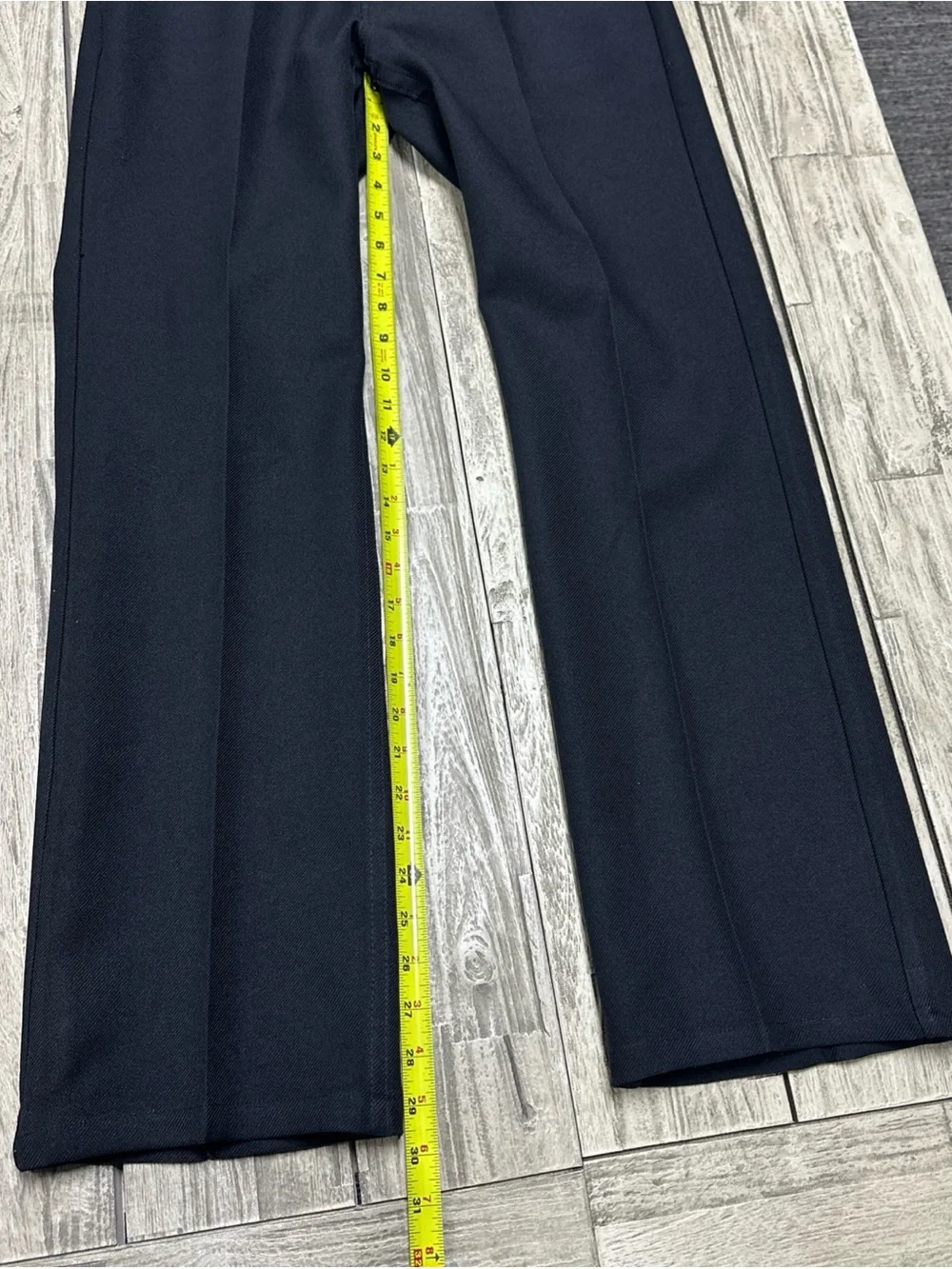 Vintage 90s Levis 517 Pants Mens 33x32 Dacron Polyester Slacks Black Preppy USA